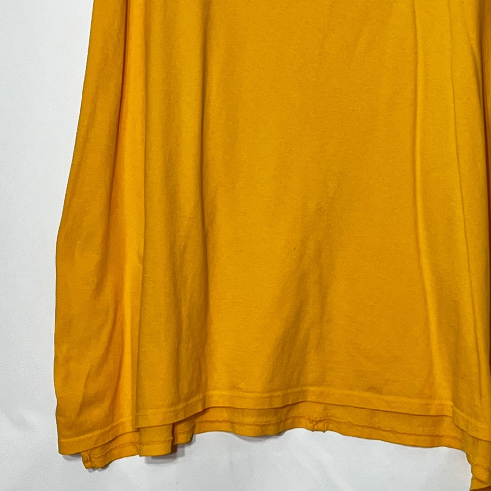 Free People We The Free Womens L Mustard Yellow Oversized Cap Sleeve Tee T-Shirt - Picture 4 of 9